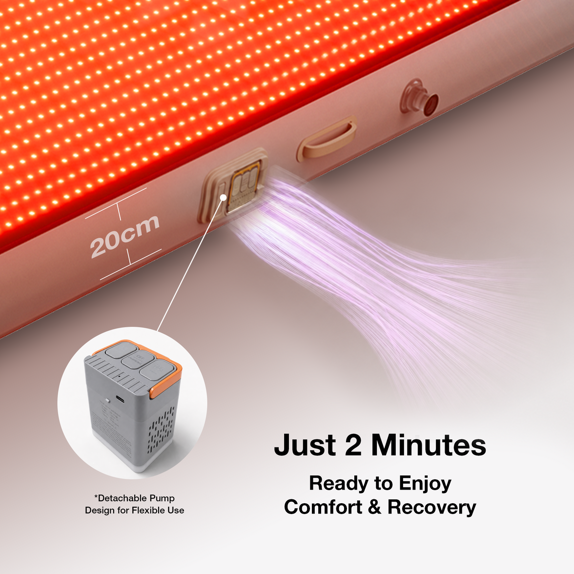 JOVS Air-Cushion Full-Spectrum Red Light Therapy Bag
