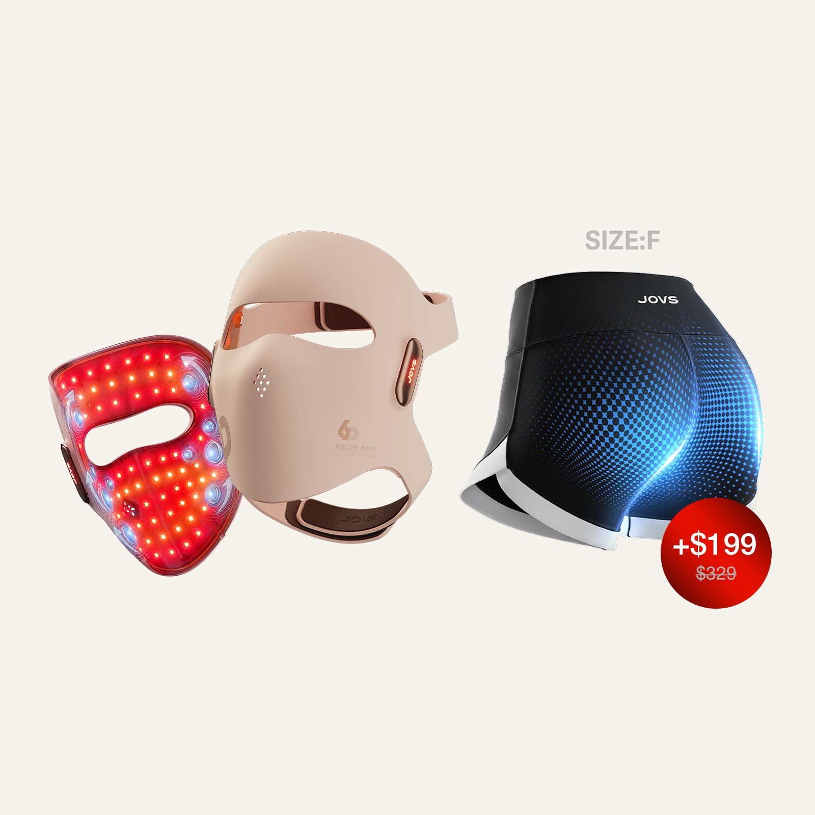 JOVS 6D Laser & EMS Anti-Aging Therapy Mask