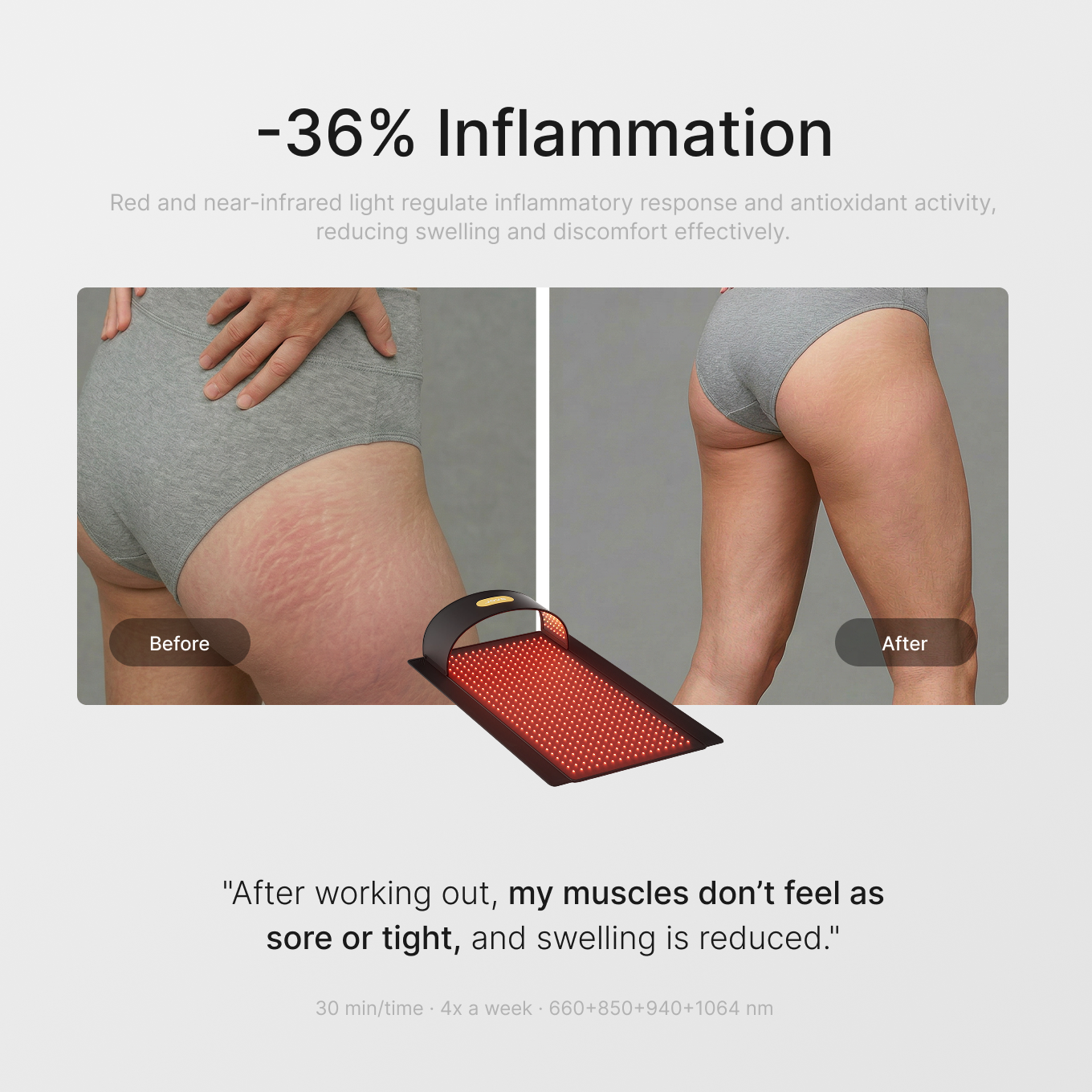 JOVS Full-Spectrum Red Light Therapy Mat
