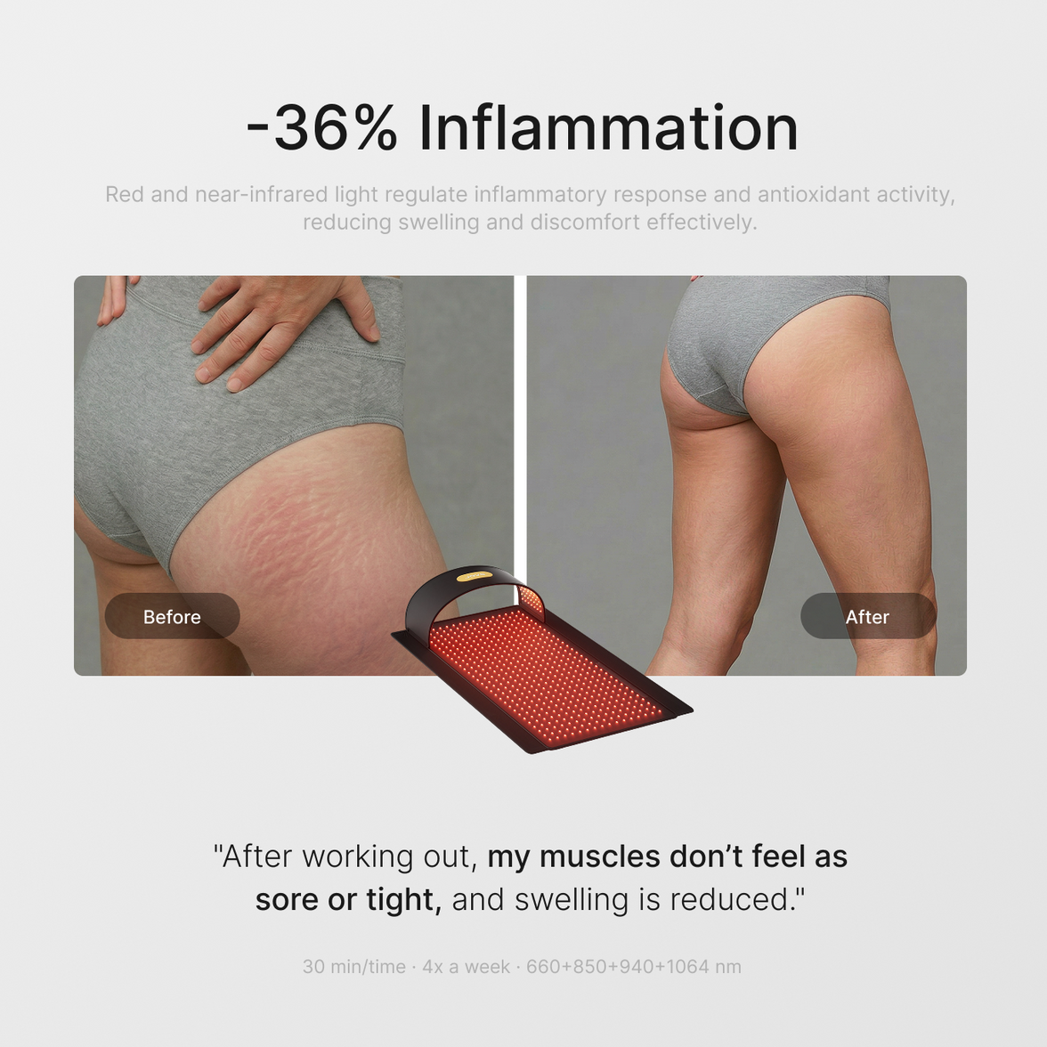JOVS Full-Spectrum Red Light Therapy Mat