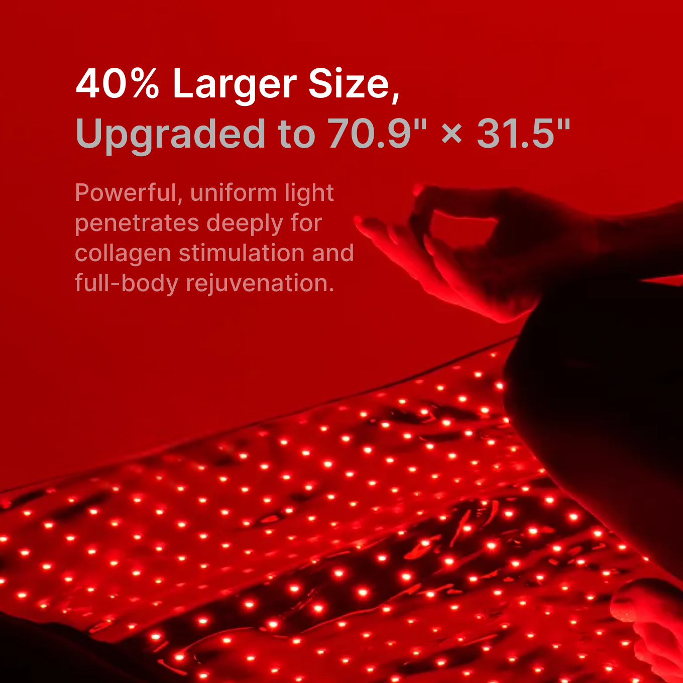 JOVS Full-Spectrum Red Light Therapy Mat